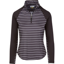 Greg Norman Womens Solar XP 1/4 Zip Stripe Pullover