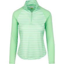 Greg Norman Womens Solar XP 1/4 Zip Stripe Pullover