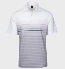 Greg Norman ML75 Microlux Stripe Print Polo