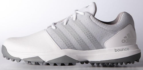 ADIDAS 360 TRAXION GOLF SHOES WHITE/SILVER/SILVER WIDE WIDTH